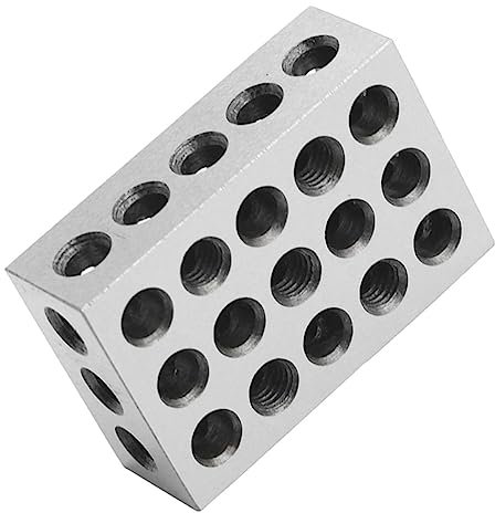 Yardenfun 23agujero Bloques Paralelos Para Fresadora Publicado Pad De Sujeción De Precisión Para Maquinista Resistente Corrosión y