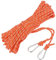 sourcing map 6mm Hollow Braided Polypropylene Anchor Line with Hook, 20m Nylon Floating Rope for Marine Pool Rescue Life Line Boat Anchor Rope, Orange
