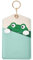 AXFEE Porta Badge, Porta Carte in pelle PU, Porta Carte di Credito, Cartone Animato Carino, per Carte D'identità e Badge, Compatible con Airtag, per Donne, Infermieri, Dottore, Studente - Rana