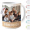 hoppala Mug personnalisé avec photo - Mug personnalisé avec photo Cadeaux pour petite amie Cadeaux pour femme Homme Ami Tasses personnalisées Mug à café (Blanc)