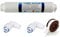 Untertischfilter 10-Zoll-T33 mit 2-teiligem Anschluss Wasserreiniger INLINE COCONUT Carbon Post WASSERFILTER 5 MIKRON CARBON FILTER Langlebig und weniger anfällig für Risse(1PCS)