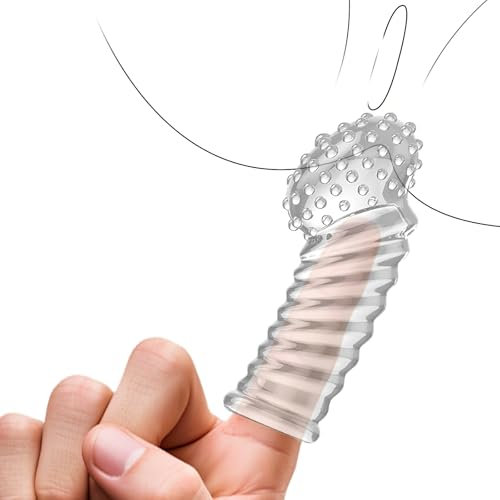 Qoosea Fundas para Dedos Sexo Dedo Clitoris pene Funda Dedo Pene Funda para Tu Clitoris Punto G Punto A Juguete Erótico para Hombres Mujeres Parejas Sexo Intenso Diversión