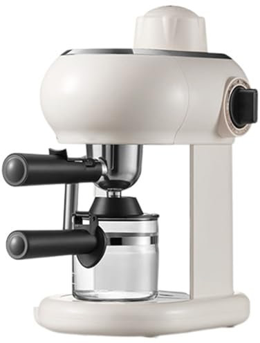 ZHJOPP Cafetera Retro casera, máquina de café expreso semiautomática, con espumador de Vapor, 5 Bar, Tanque de Agua de 240 ml, extracto de Alta presión 15 s