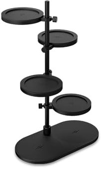 MHW-3BOMBER Multi-use Magnetic Espresso Storage Stand - Adjustable Height & Angle Coffee Storage Rack for Tamper/Distributor/Filter Basket/Cup, 51-58mm Espresso Portafilter Basket Holder, SR6107