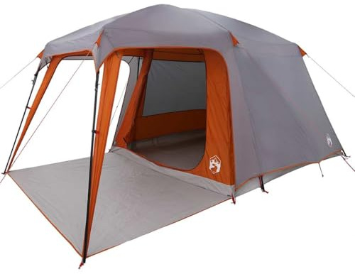 vidaXL Campingzelt mit Vorzelt 5 Personen Grün Wasserdicht