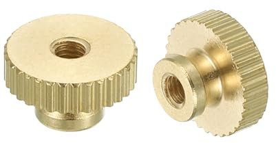 QUARKZMAN Dadi a Farfalla Zigrinate, 18pz M3 x D11mm x H7mm Dado a Farfalla in Ottone con Collare Testa Alta Foro Passante Dadi di Regolazione per Parti Stampante 3D