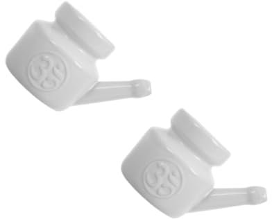 Healvian 2 Pezzi Pentola Neti In Ceramica Pentola A Rete Per Il Seno Lavaggio Naso Risciacquo Nasale Nasale Lavaggio Bottiglia Naso Bottiglia Di Pulizia Nasale