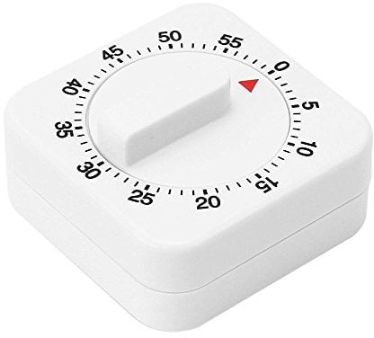Analog Kurzzeitwecker mit Deutlicher Minutenskala, 60-Minuten Countdown für Klassenzimmer Büro Küche, Schreibtisch Kinder Zeitmana gement Tools, Pomodoro Timer