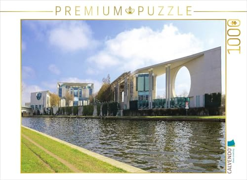 Puzzle · Bundeskanzleramt in Berlin | Vom nördlichen Spreeufer aus gesehen · 1000 Teile · Lege-Größe 64 × 48 cm · CALVENDO Puzzle