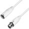 Adam Hall Cables 4 STAR MMF 1500 SNOW - Microphone Cable XLR female x XLR male | 15 m