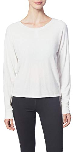Splendid Studio Activewear Workout Yoga Pullover Top Shirt Maillot, Coquille d'œuf, XS Femme