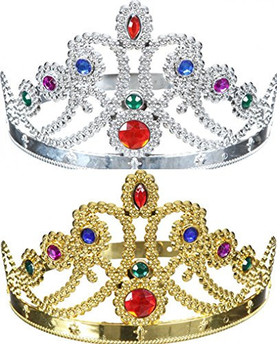 Orlob Fasching Damen Diadem Gold - Verstellbare Kopfweite