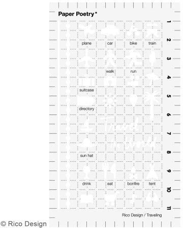 Schablone, Bullet Diary, Travel