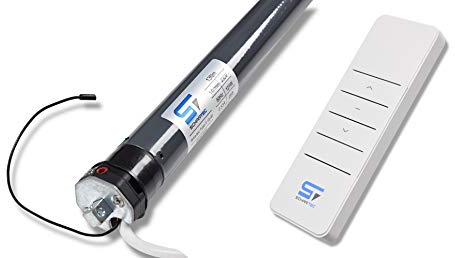 SCHARTEC Funk-Rolladenmotor inkl. Rolladen Fernbedienung - Rohrmotor, Funk Rolladenschalter - Rolladensteuerung 40 & 60 mm Welle Rolladenantrieb Funkfernbedienung (Tube F 40-60 mit Fernbedienung)