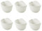 ORIMERC 6 pcs Pots de 25 cm Fleurs muraux verticaux à Suspendre pour Jardin, Salon, fenêtre, intérieur, extérieur, Cuisine, Herbes, Balcon, Balustrade, étagère, clôture, décoration de Treillis Blanc