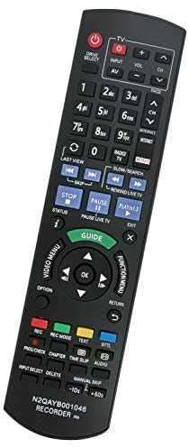 ALLIMITY N2QAYB001046 Fernbedienung Ersetzen für Panasonic DVD Recorder DMR-BCT755EG DMR-BCT850EG DMR-BCT855EG DMR-BCT950EG DMR-BST750EG DMR-BST755EG DMR-BST850EG DMR-BST855EG DMR-BST950EG