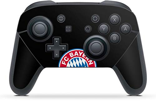 DeinDesign Skin kompatibel mit Nintendo Switch Pro Controller Folie Sticker FC Bayern München Logo FCB