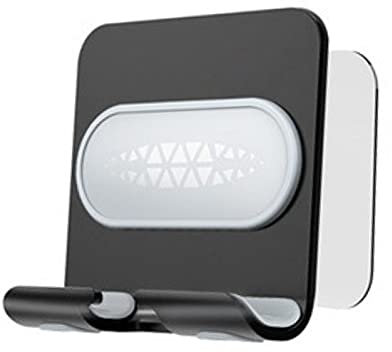 Cisixin Soporte Móvil Pared, Soporte Móvil Mesa, Soporte Portátil para Computadora Portátil para Teléfono Móvil, Altura y Ángulo Ajustable(Negro + Plata)