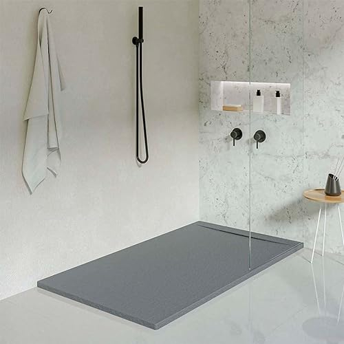 KOES - Plato de Ducha de Resina Modelo LIENA – 70x100 – Antracita RAL 7016