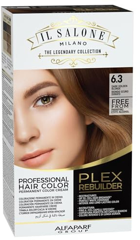 Alfaparf Milano Il Salone Plex Rebuilder Color Kit 6.3 Dunkelblond Gold - Permanente Haarfarbe