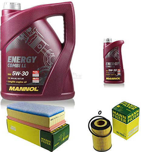 6L MANNOL 5W-30 Combi LL+MANN-FILTER Audi A4 8K2 B8 2.0 TDI