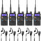 TECHSIDE MOD. POTENTE 8W | Tri-Power Radio TS-T9+ Dual Band Vhf/Uhf | COMPATIBILE BAOFENG canali PREINSTALLATI MIDLAND G9 Pro TI-F8+ PMR446 LPD SoftAir Vigilanza Trekking | Premium Garanzia ITA (5 Pz)