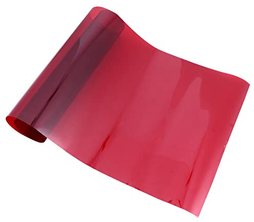 OSALADI Coloured Overlays Lighting Filter for Flash Light Transparent Color Filters Correction Gels for Lighting Studio Video Recording Diffuser Red Transparency Film