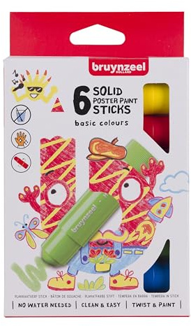 Bruynzeel Poster Basic Paint Sticks 6-tlg