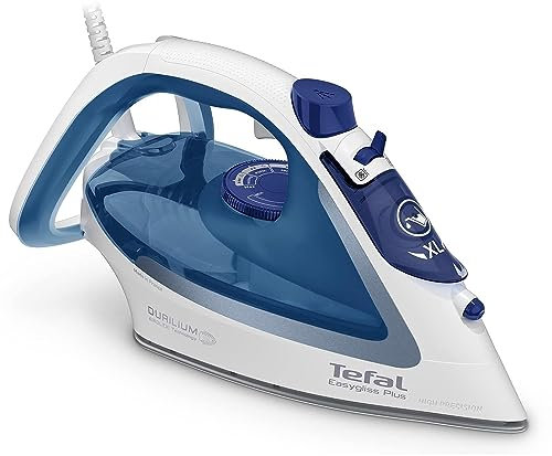 Tefal Durilium Plus FV5751 - Stiracche Ferro da stiro a vapore, 220 g, 2700 W, vincitore del test 2019, suola Durilium AirGlide con tre zone di vapore, funzione autopulente, sistema anticalcare