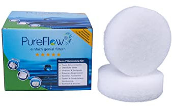 PureFlow Lot de 2 filtres de skimmer n° 18 - Préfiltre efficace pour piscines - Élimine 99,9 % des insectes et de la saleté - Protège le filtre principal contre les impuretés - Désinfection sans