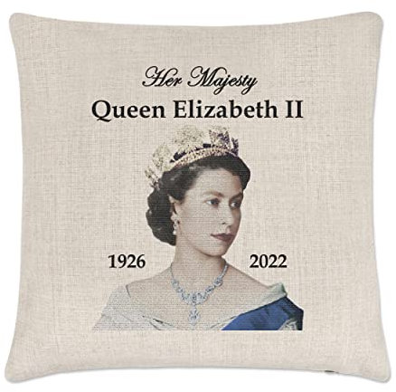 Her Majesty Queen Elizabeth II 1926-2022 Kissenbezug Gedenkgeschenk