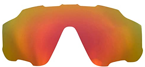 Wetnenss Lentes de repuesto para gafas de sol Oakley Jaw-breaker OO9290, polarizadas de 1,5 mm, fáciles de instalar (rojo)