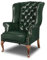 Chesterfield Sessel Cathedral | 2 bis 4 Wochen Lieferzeit (Cloudy Grün)