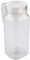 Serveware, Petit Pichet en Verre Yctze, Acrylique Transparent Bouteille de Jus D'eau Rayée Jus Glace Cruche avec Couvercle pour Bar Home (800ML)