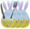 Dubbulon 12 Stück Ostern Besteckhalter Filz, Ostern Tisch Deko Osterhase Bestecktasche, Geschirr Tasche, Hasen Bestecktasche Kaninchen Besteckbeutel Besteckhülle für Gabel Messer