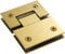BAZAC Heavy Duty Shower Glass Door Hinge Clamp, Bathroom, Pivot Hinges, Brushed Gold Shower Glass Door Clip, -180 Degree
