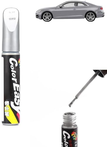 TUKNON Auto Lackstift Lackreparaturstift, Lackstift Auto, Auto Lackstift, Auto Reparatur Lack Auto Pinsel, Lack Reparatur, Auto Kratzer Reparatur Stift, Lackstift Auto Lack Reparatur (Silber)