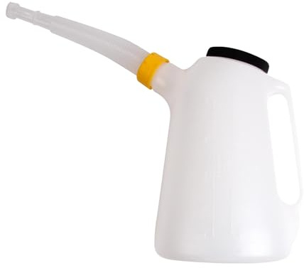Ronyme Distributeur d' Automobile Récipient de Mesure d' Robuste 5L avec Couvercle Pot d' Manuel avec Bec verseur Pichet d' Automobile