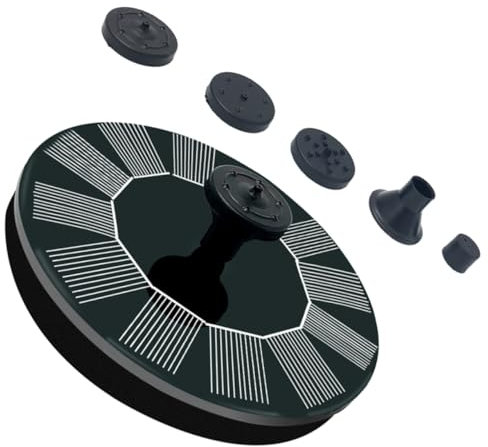 Milisten 13cm Solar Schwimmender Brunnen Mini Wasserspiel Für Pool Teich Garten Solarpanel Brunnen Auto-start