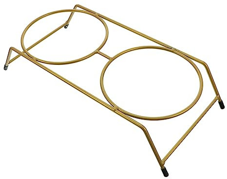 TOGEVAL Elevated Cat Bowl Stand Anti-skid Iron Rack Convenient Pet Feeder for Easy Eating for Cats and Dogs Supports Healthy Feeding Position