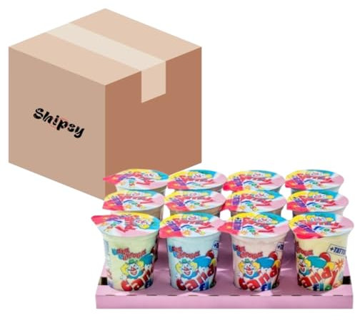 Zuckerwatte im Becher 12 Stück Candy Floss Wata Cukrowa w Kubku Shipsy Box