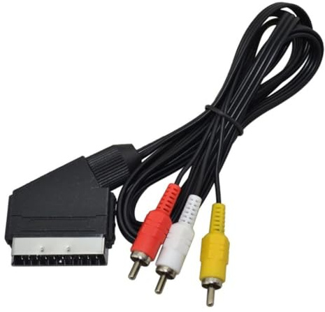 XFUYI 1,8 m/6 Fuß Linie Scart Zu 3 Video Kabel Für Für Kabel Gaming Zubehör Ersatz