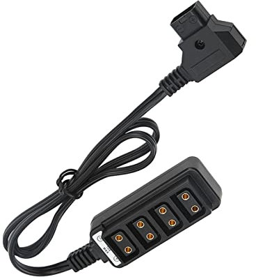 Vintage Microphone Prop Model, Camera Battery D Tap Male to 4 Female Splitter Power Cable Adapter 60cm Long Microphone Stand With Fake Mic Prop Simulation Old Fashioned