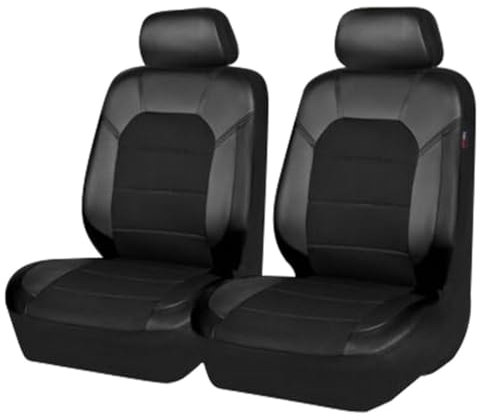 Auto Sitzbezüge, für BMW X1 F48 X1 2.Gen 2015-2022 2 Sitzbezug Auto Vordersitze,Schonbezug Autositz, Atmungsaktiv Verschleißfest Bequem,A Black