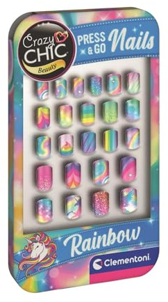 Clementoni Crazy Chic Plug & Go Nails Rainbow
