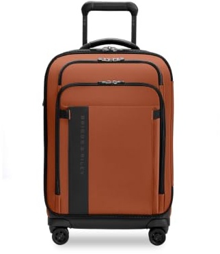 Briggs & Riley ZDX Gepäck - Kariertes Gepäck für Reisen, Koffer mit Rollen, Softside Rolltasche für Damen & Herren, Canyon, Domestic 22 Carry On Expandable Spinner, Ausziehbarer Spinner für den