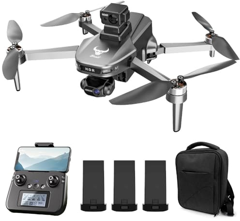 Teeggi SG109 MAX2 Drohne mit Kamera 4K für Anfänge, Wiegt nur 249 Gramm, 360° Hindernisvermeidung, 30 Mins Flugzeit, Bürstenlosem Motor, GPS Professioneller Quadrocopter RC Dron 3 Batterien