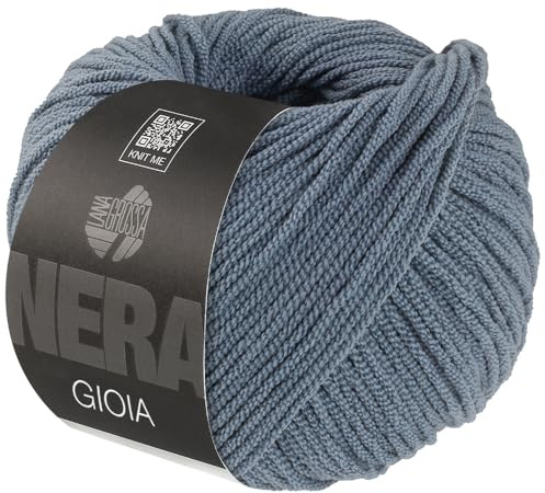 LANA GROSSA Gioia | Multifiles Kreppgarn aus texturierten Einzelfäden mit seidig-kühlem Touch | Handstrickgarn aus 75% Baumwolle & 49% Polyamid (rec.) | 50g Wolle zum Stricken & Häkeln | 110m FB 10