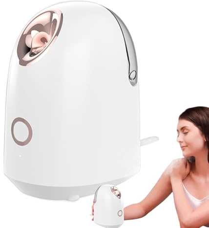 Gesichtsdampfer – Dampfbefeuchter, Porenreinigung – sicheres Befeuchtungsdampfgerät | Ästhetisches Gerät für Frauen, Mädchen, Gesichtspflege, Feuchtigkeitsversorgung, Entspannung, Haut | Einfache Bedi