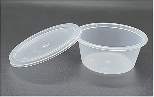 50 x Food Grade Storage Containers Tubs Pots Plus 50 Lids - 2oz 50ml - 100% BPA Free